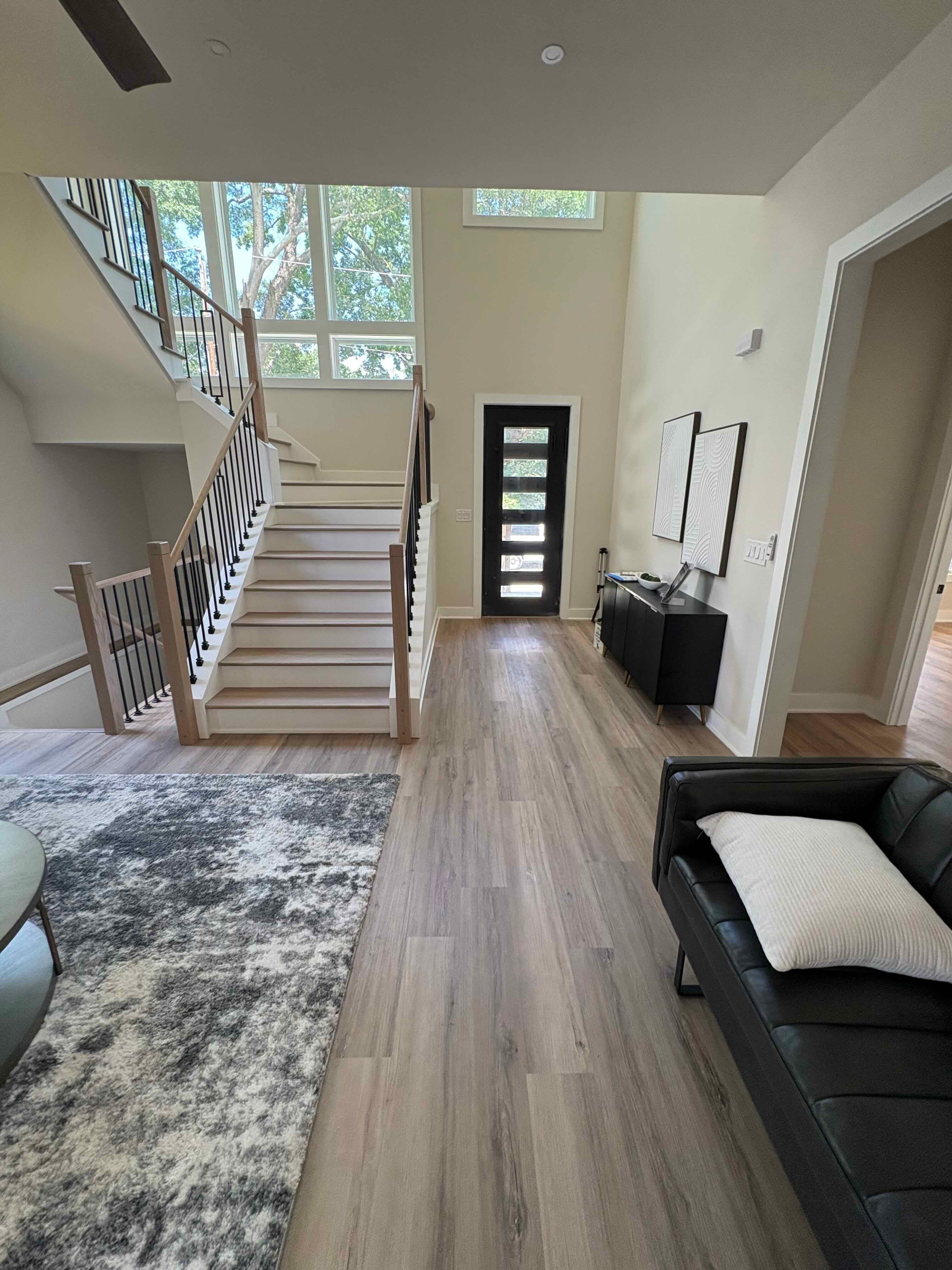Finished staircase and interior renovation project